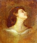 Portrait Of A Lady In Profile by Franz von Lenbach